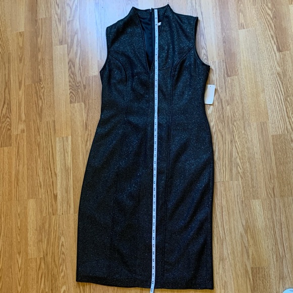 Coldwater Creek NWT Classic Black Flare Neck Sheath Dress - Picture 8 of 10
